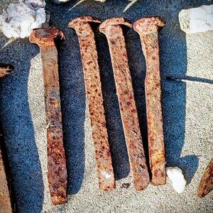 4 Sacred Railroad Spikes, Anointed and Very Uniquely Sourced!